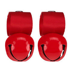 SCENEREAL large dog collar bell 2-pack red on-dog-collar for easy position tracking.