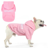 SCENEREAL Security Dog Hoodie back view shows embroidered badge for bold style and visibility.