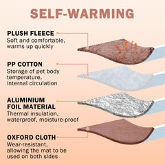 SCENEREAL self-warming cat bed double-sided design supports year-round comfort.