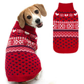 SCENEREAL suéter para perro con cuello alto rojo, ideal para paseos invernales