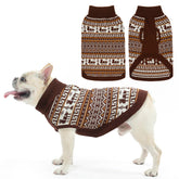 SCENEREAL turtleneck dog sweater front view keeps your dog warm on chilly walks