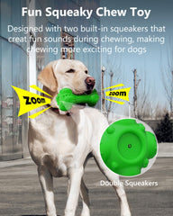 SCHITEC dog toy toothbrush groove promotes dental cleaning while chewing