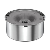 SCHITEC dog water bowl with floating disk prevents spills for cleaner floors.