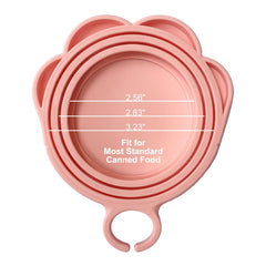 ScivoKaval pink universal lid fits multiple can sizes for quick sealing.