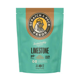 Scratch and Peck limestone supplement bag close-up for calcium in poultry