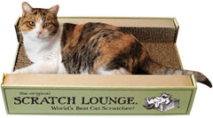 Scratch Lounge floor refill inside Original XL showing reversible honeycomb design for extended use.