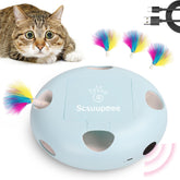 Scsuupoee Interactive Cat Toy front view promotes active play and hunting instincts.