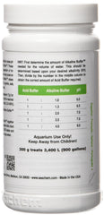 Seachem Alkaline Buffer label on jar highlights non-phosphate formula.