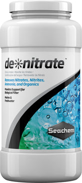 Seachem Denitrate porous block demonstrates high porosity for biological filtration in aquariums.