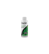 Seachem Flourish bottle cap demonstrates precise dosing for thriving freshwater plants.