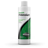 Seachem Flourish Potassium bottle front view supports healthy plant growth.