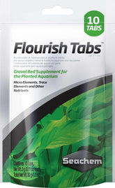 Seachem Flourish Tabs packaging front showcases root nutrition for aquarium plants.