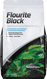 Seachem Flourite Black gravel bed setup showcases a natural planted tank substrate promoting healthy root growth.