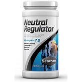 Seachem Neutral Regulator 250g bottle closeup for stable water parameters