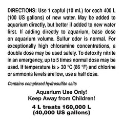Seachem Prime freshwater tank setup showing chlorine removal for healthy new water