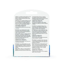 Seachem SulfaPlex powder dissolve demonstrates fast mix-in for aquarium care.