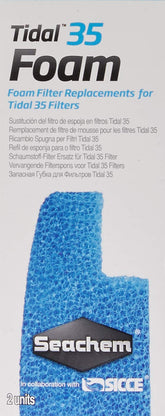 Seachem Tidal 35 filter foam pack front view for mechanical filtration in freshwater tanks.