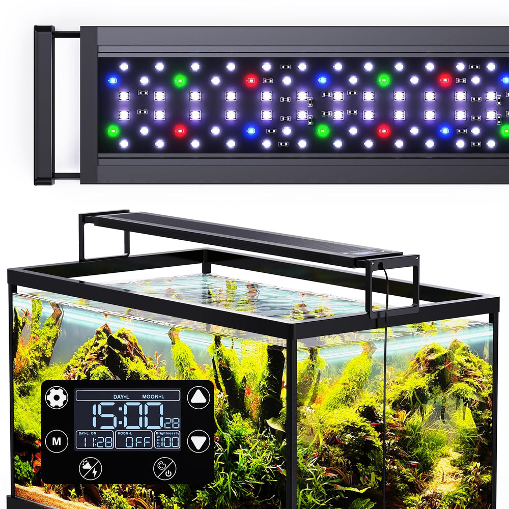 SEAOURA 24/7 front-panel LED light ensuring bright, even tank illumination