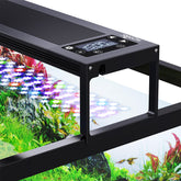 SEAOURA 24/7 LED aquarium light front view enhances tank aesthetics with flicker-free brightness.
