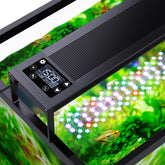 SEAOURA 24/7 LED light front view shows vibrant, flicker-free aquarium illumination for plants.