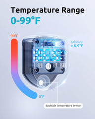SEAOURA 2-in-1 cleaner with magnetic adhesion keeps cleaner secured to glass.