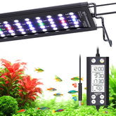 SEAOURA full-spectrum light on a 24-30in tank enhances plant growth and fish color