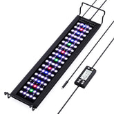 Seaoura Aquarium Light front view with full-spectrum LEDs for vibrant underwater scenes.