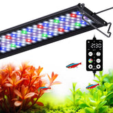 SEAOURA aquarium light full-spectrum LED provides even tank illumination for healthy plant growth.