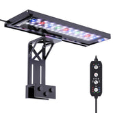 SEAOURA clip-on aquarium light full-spectrum glow enhances plant color and growth