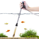 SEAOURA gravel vacuum handheld-use for precise small-tank cleaning