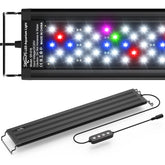 SEAOURA LED aquarium light full spectrum supports vibrant plant growth and fish visibility.