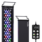 SEAOURA plant growth light front view showing full-spectrum LEDs for healthier freshwater plants.