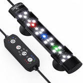 SEAOURA submersible aquarium light for 8-17 inch tanks providing even brightness.