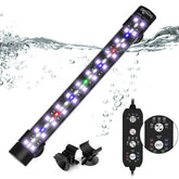 SEAOURA submersible aquarium light in-tank view shows natural day-to-night cycle.