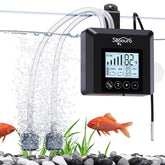 SEAOURA USB rechargeable portable aerator front view with battery backup option.