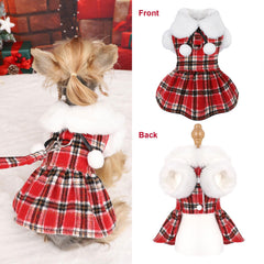 Sebaoyu plaid winter dog sweater collection on small breeds
