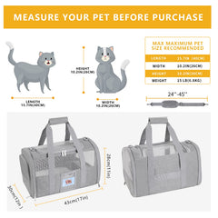 SECLATO soft sided fabric closeup showing pet comfort during trips