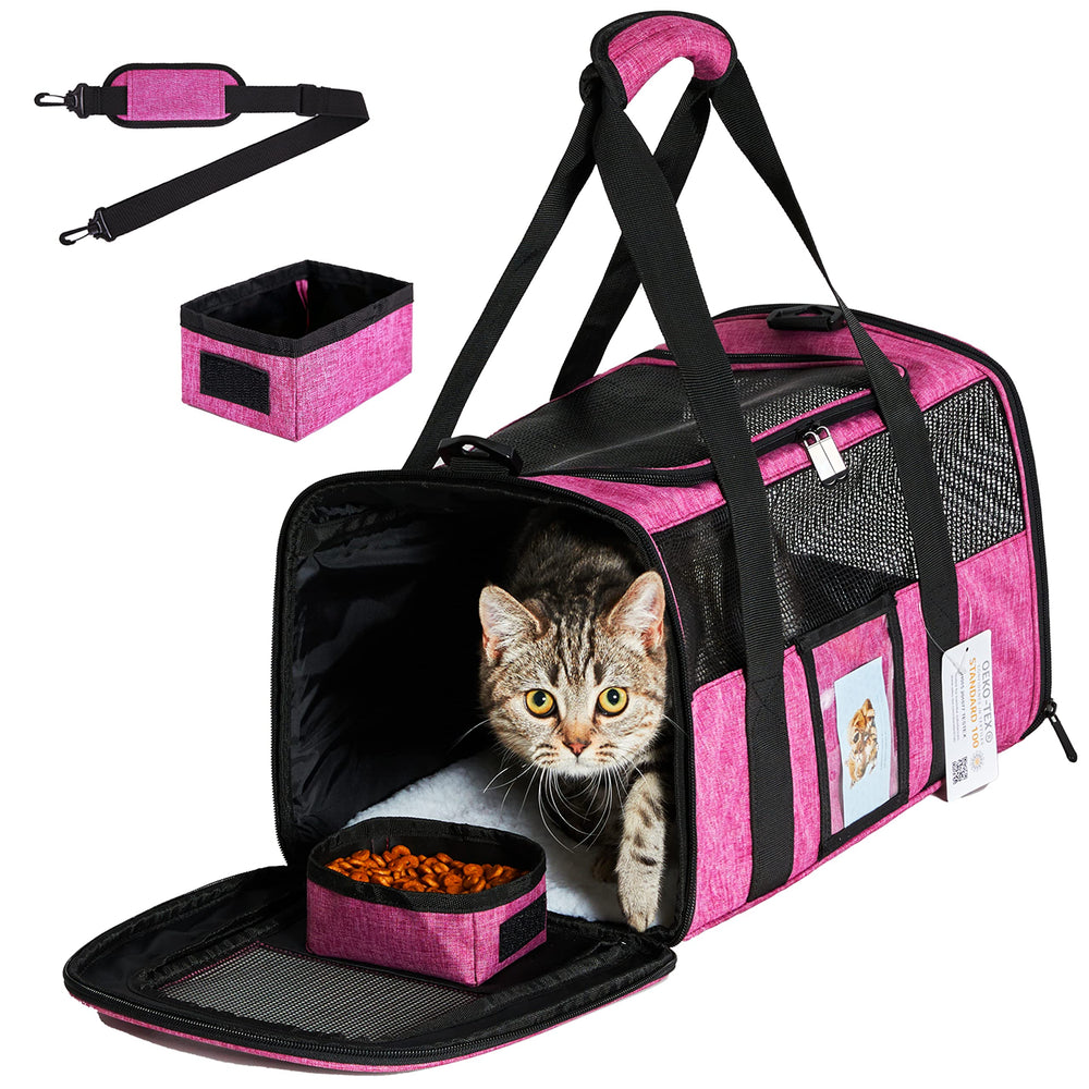 SECLATO cat carrier top open design for easy access and better airflow