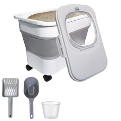 SECOAT collapsible litter storage folded for space-saving organization