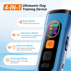 SEDULAN dog bark deterrent blue side view for indoor outdoor training convenience