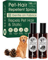 Seedshub pet hair remover bottle reduces hair on fabrics with plant enzymes