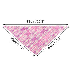 Segarty pet bandana plaid with adjustable knot for a secure, comfortable fit
