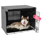 Seiyierr dog crate cover front doors create a private den for calm rest