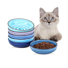 Selamica cat-bowl wide-design promotes whisker comfort during meals