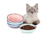 Selamica cat bowls set-4 stackable show compact storage in a kitchen.