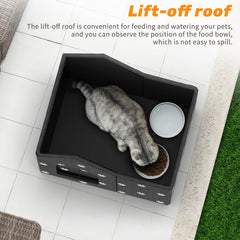 SELBATON cat house soft mat removable for comfy resting and easy cleaning