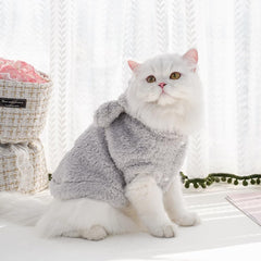 Selena cat hoodie front closure demonstrates easy dressing for pets