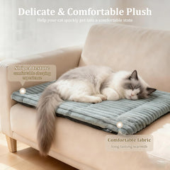 Self-Warming Cat Bed with non-slip bottom on smooth floors