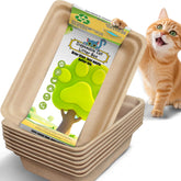 SEMEDOYO large disposable cat litter box ideal for indoor use with adult cats.