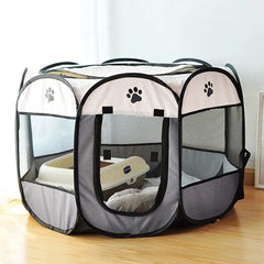 SENCONE portable pet playpen setup for easy indoor use and safe play.